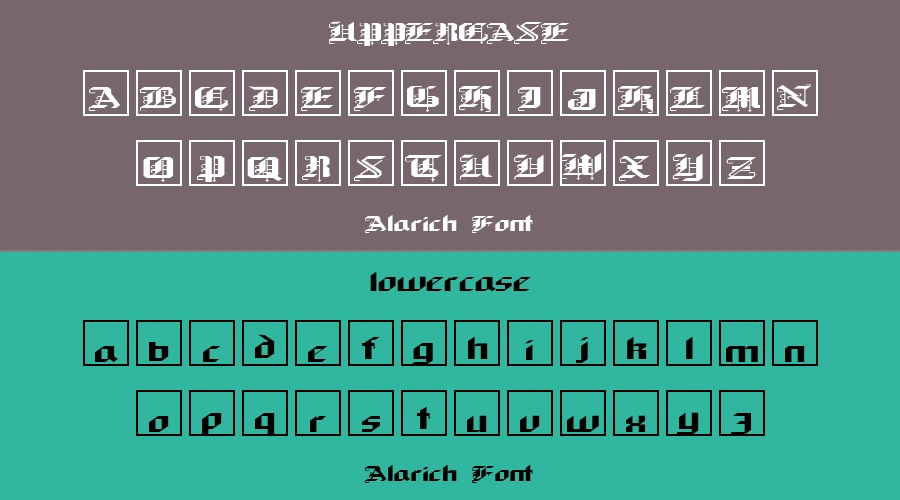 Alarich Font Preview