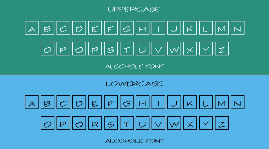 Alcohole Font Preview
