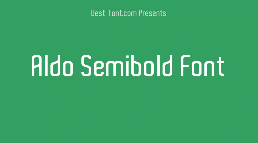 Aldo Semibold Font