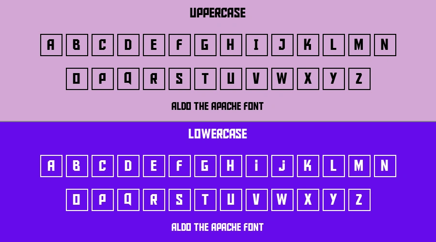 Aldo The Apache Font Preview
