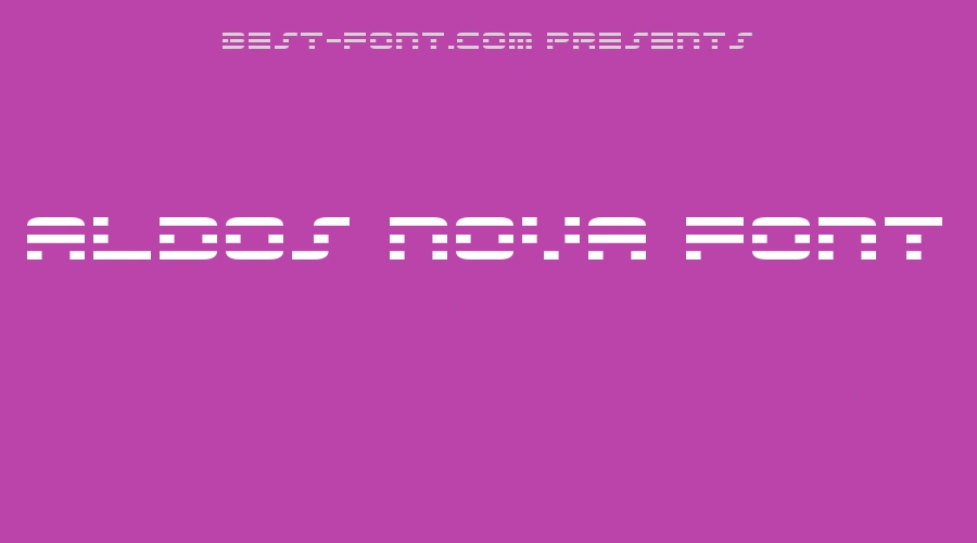 Aldos Nova Font