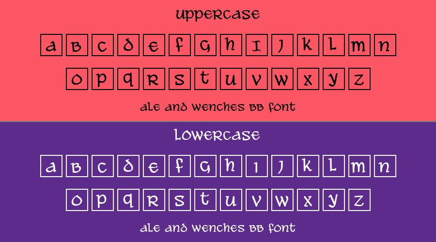 Ale And Wenches Bb Font Preview