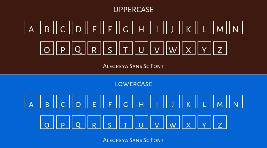 Alegreya Sans Sc Font Preview