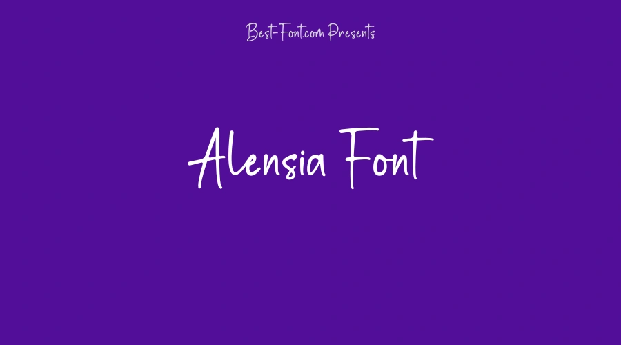 Alensia Font