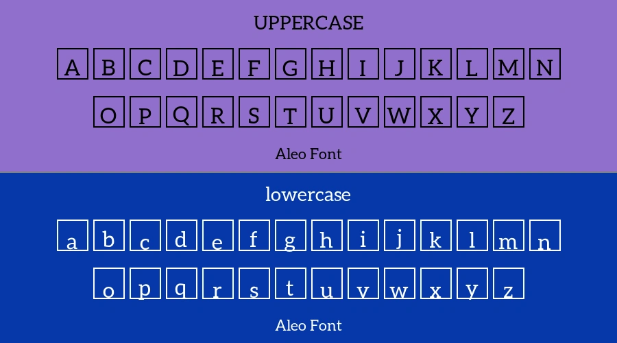 Aleo Font Preview