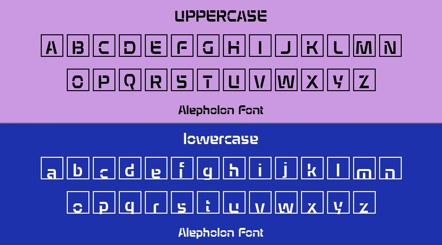 Alepholon Font Preview