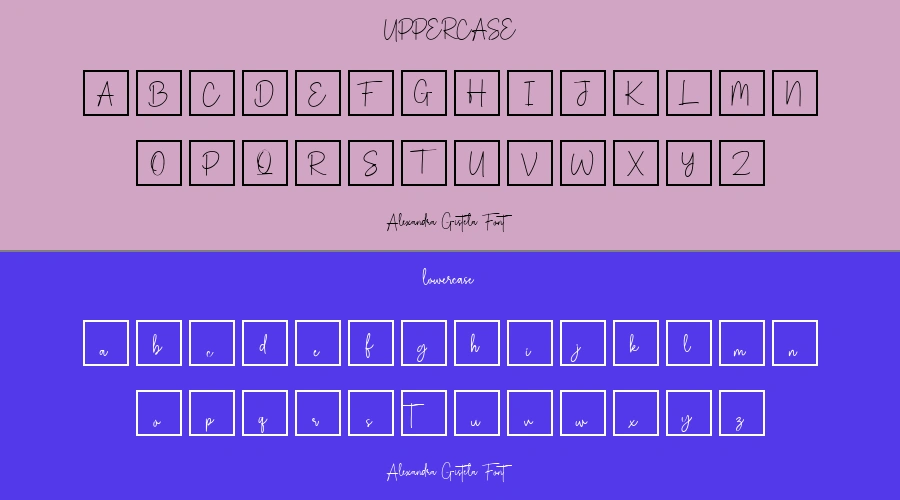 Alexandra Gistela Font Preview