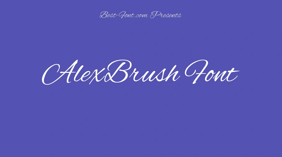 AlexBrush Font