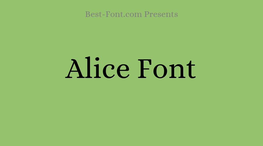 Alice Font