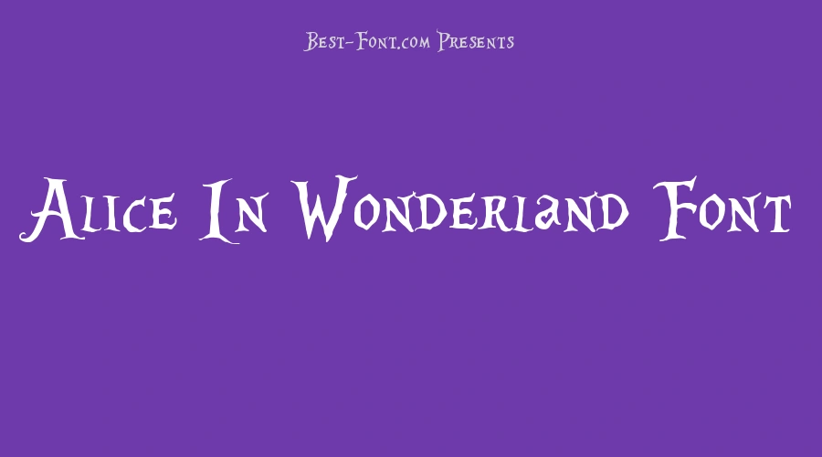 Alice In Wonderland Font