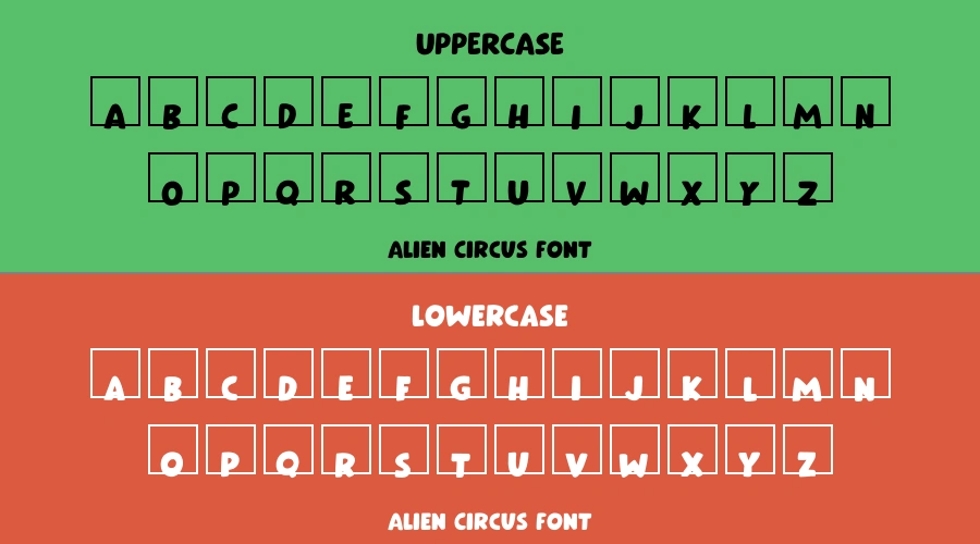 Alien Circus Font Preview