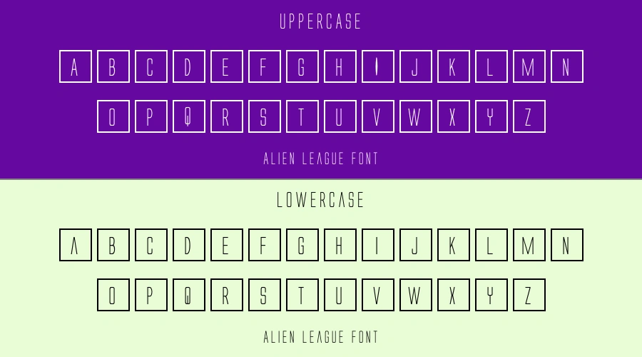 Alien League Font Preview