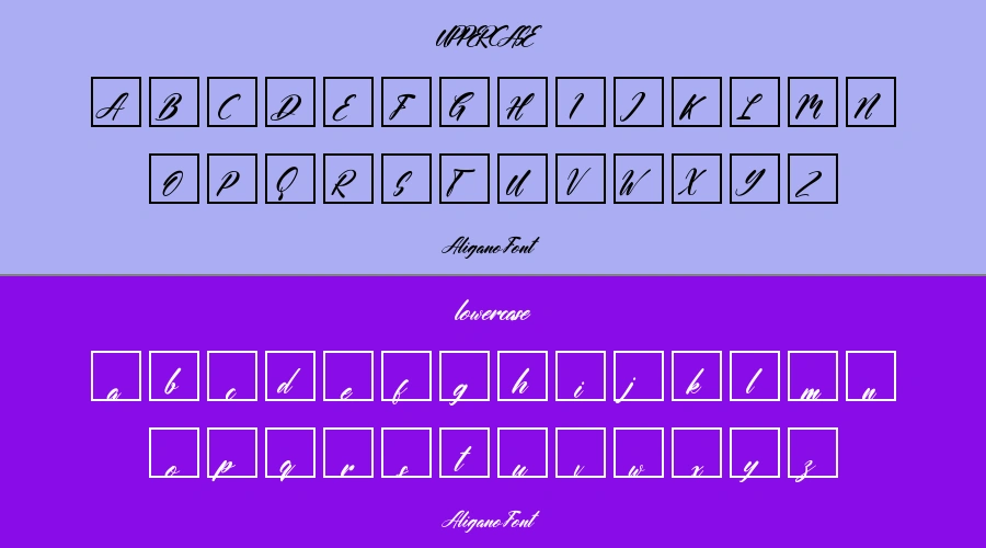 Aligano Font Preview