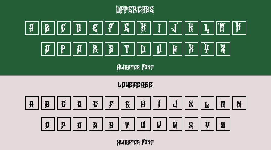 Aligator Font Preview