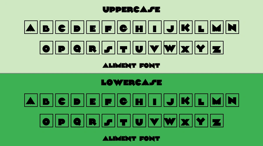 Aliment Font Preview