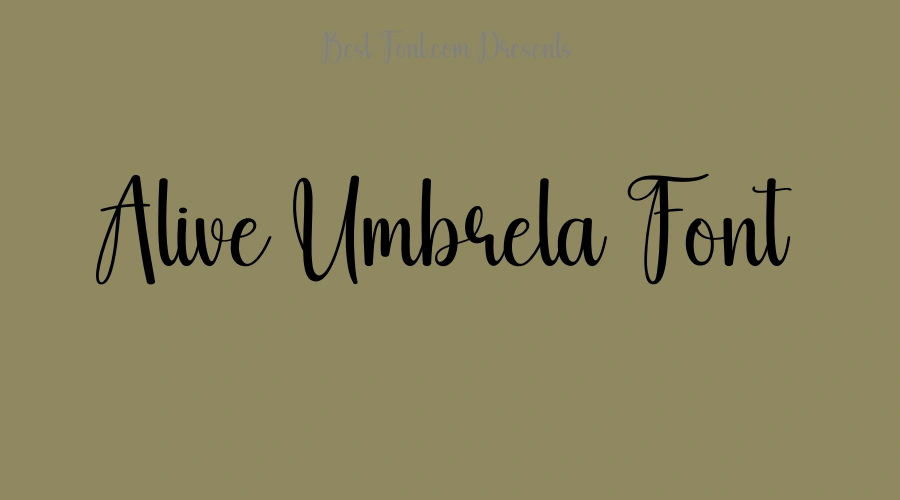 Alive Umbrela Font