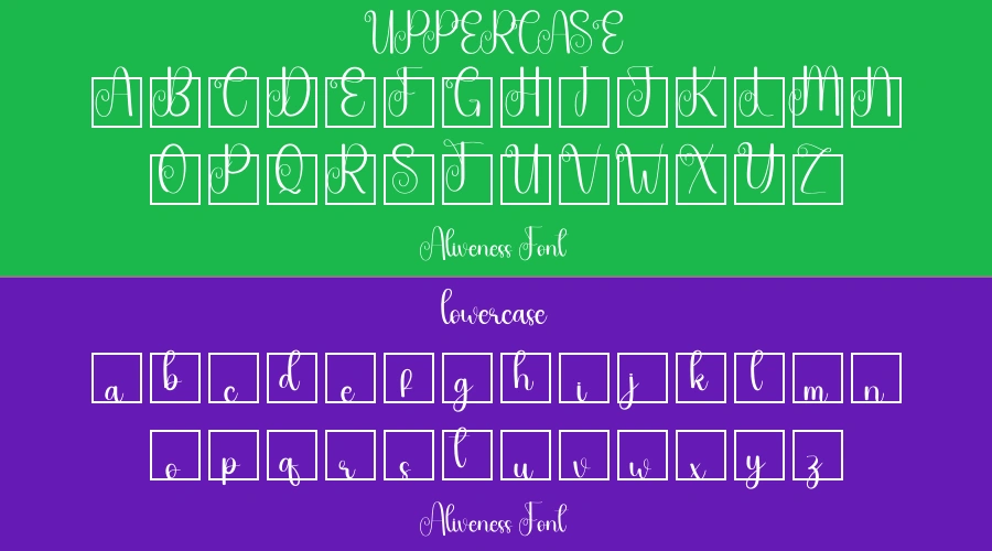Aliveness Font Preview
