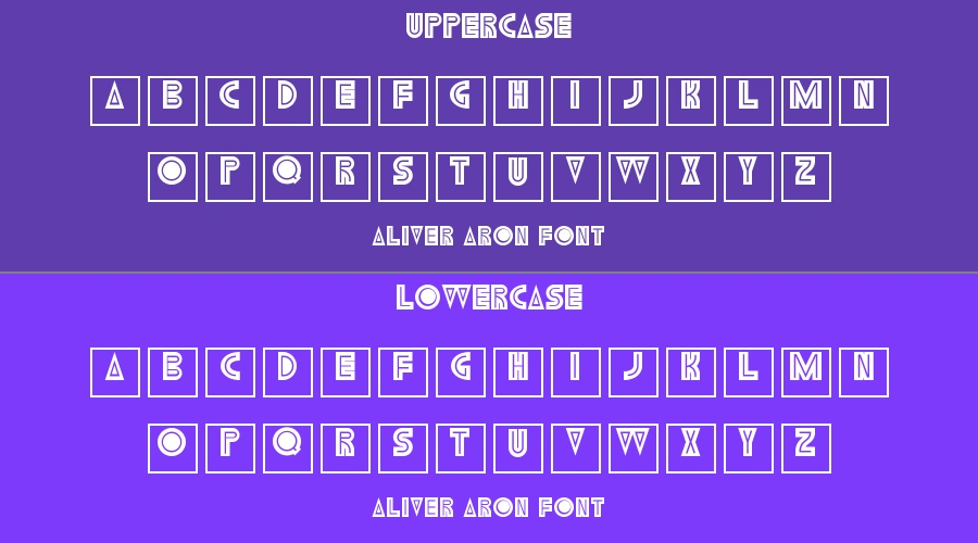 Aliver Aron Font Preview