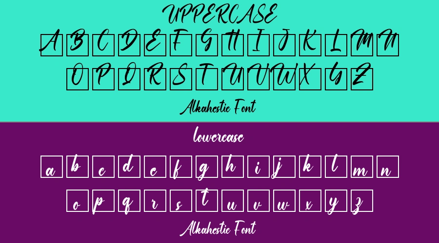 Alkahestic Font Preview