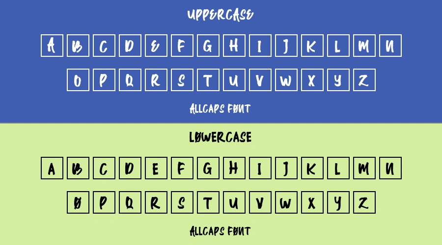 Allcaps Font Preview