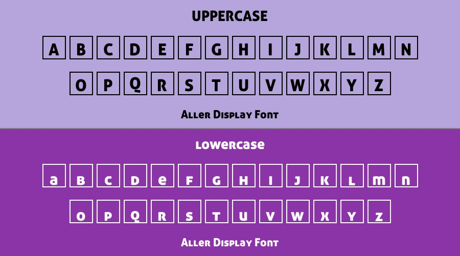 Aller Display Font Preview