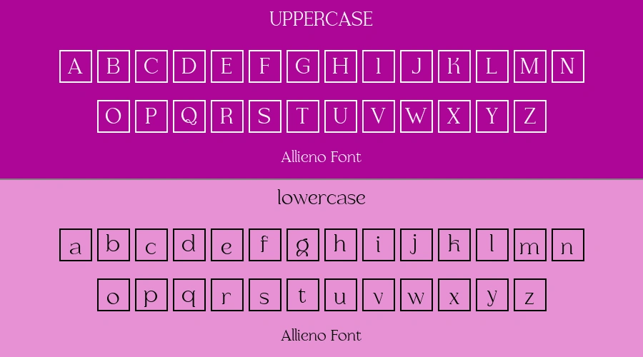 Allieno Font Preview
