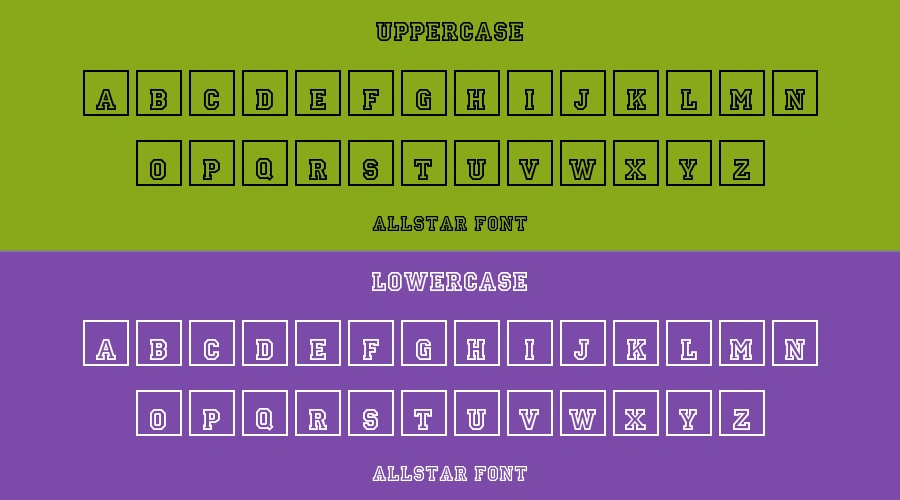 Allstar Font Preview
