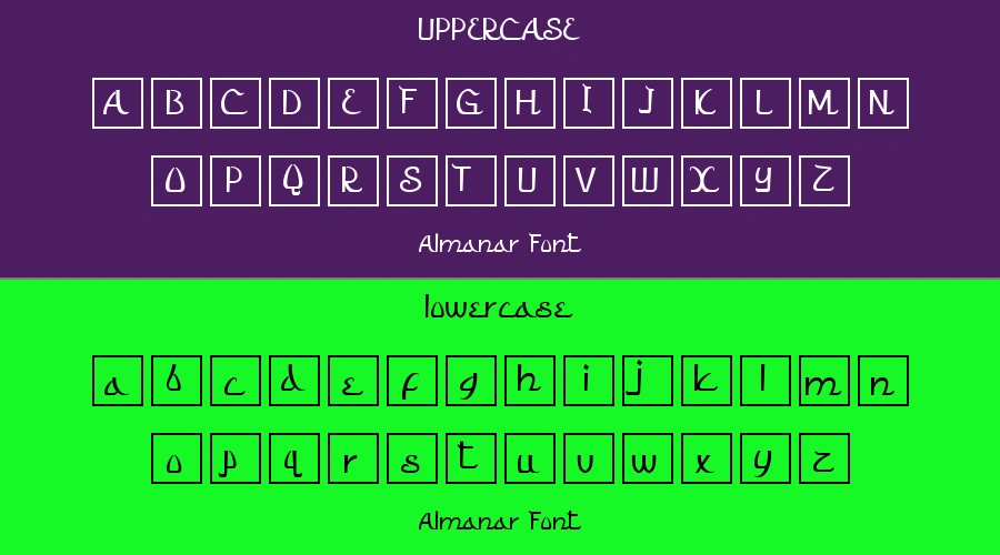 Almanar Font Preview