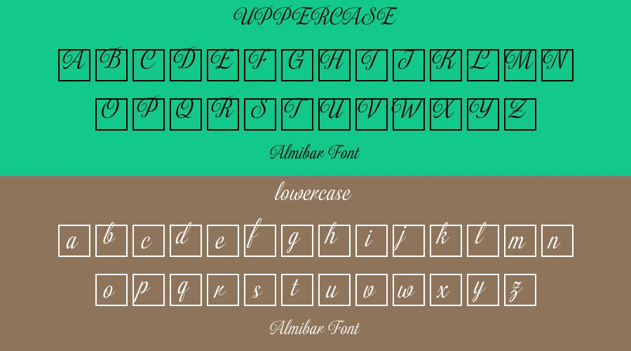 Almibar Font Preview