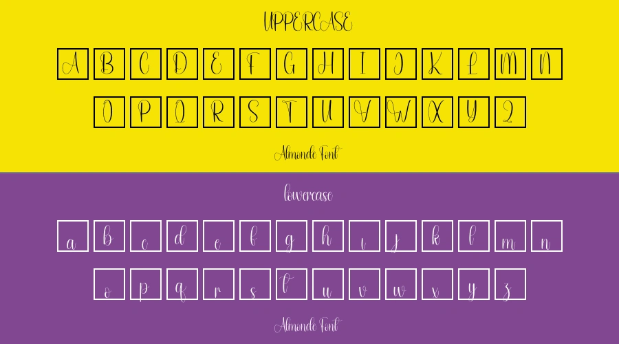 Almonde Font Preview