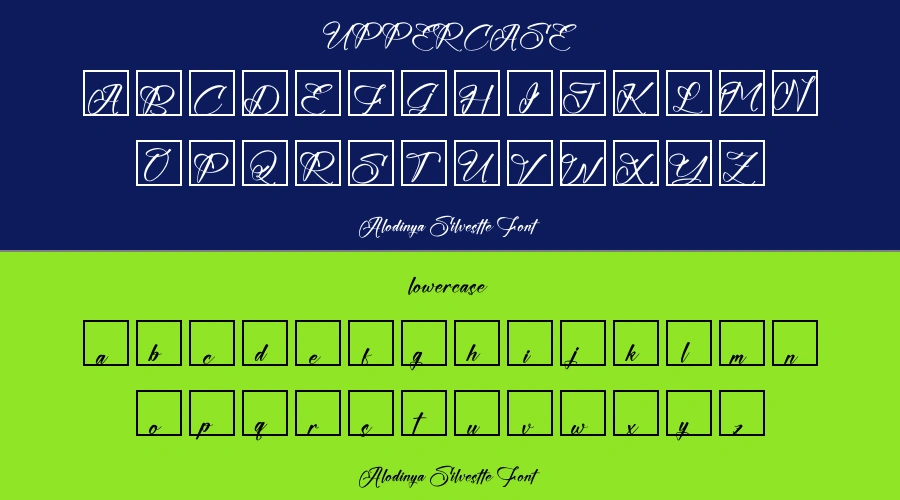 Alodinya Silvestte Font Preview
