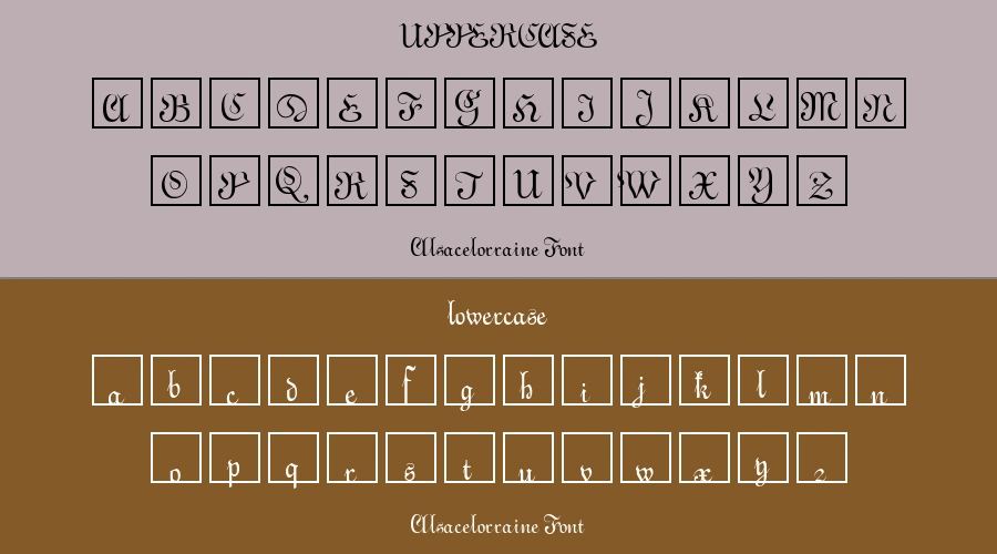 Alsacelorraine Font Preview