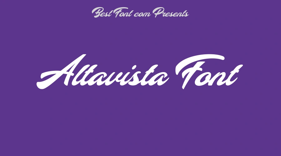 Altavista Font