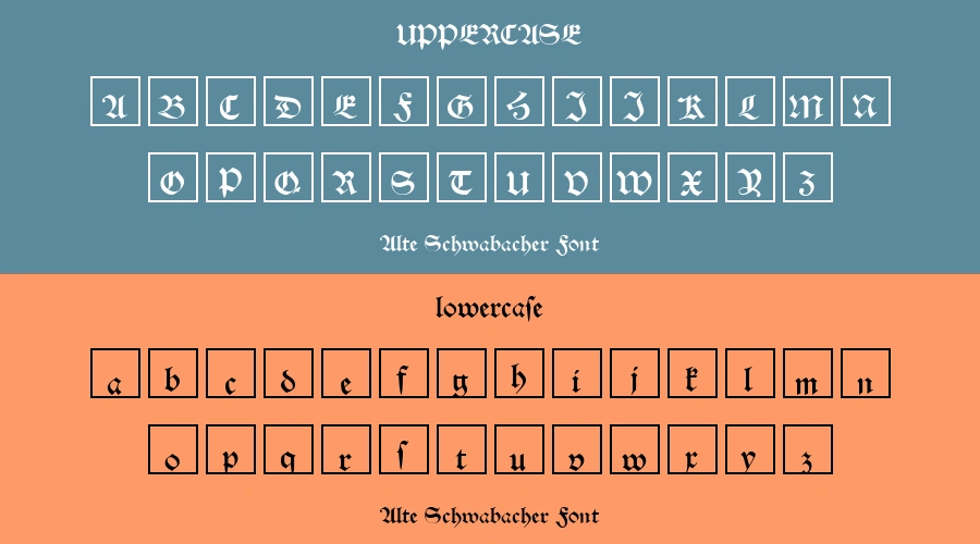 Alte Schwabacher Font Preview