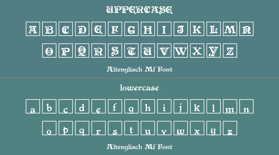 Altenglisch Mf Font Preview
