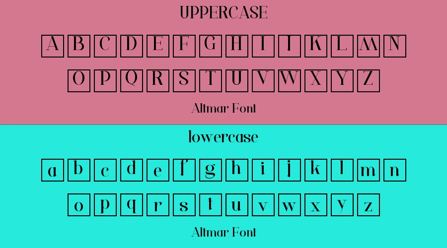 Altmar Font Preview