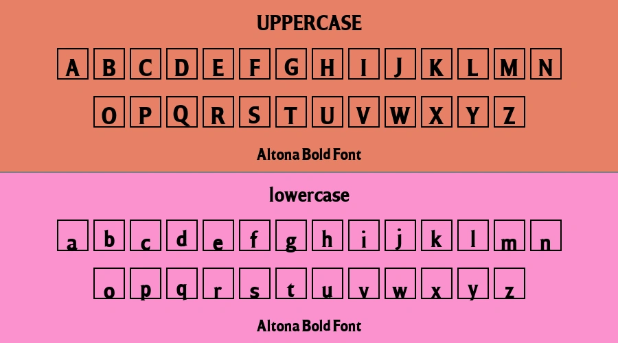 Altona Bold Font Preview