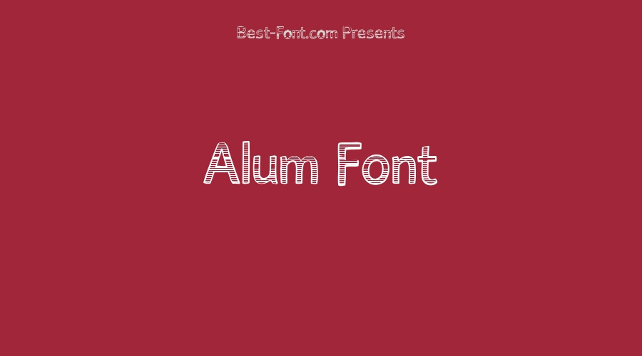 Alum Font