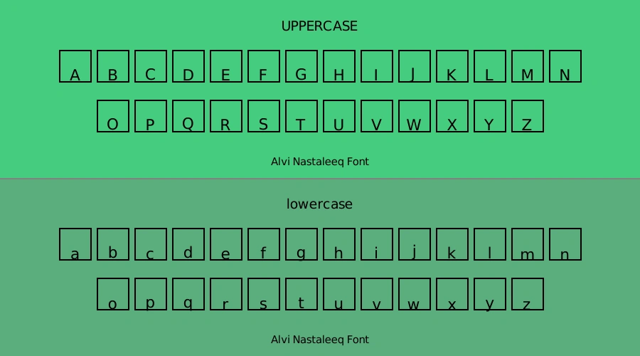 Alvi Nastaleeq Font Preview