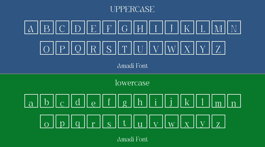 Amadi Font Preview