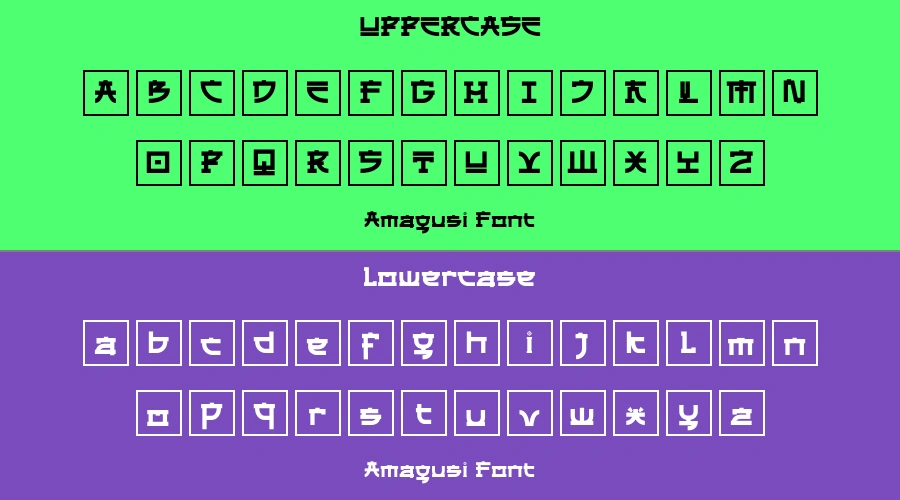 Amagusi Font Preview