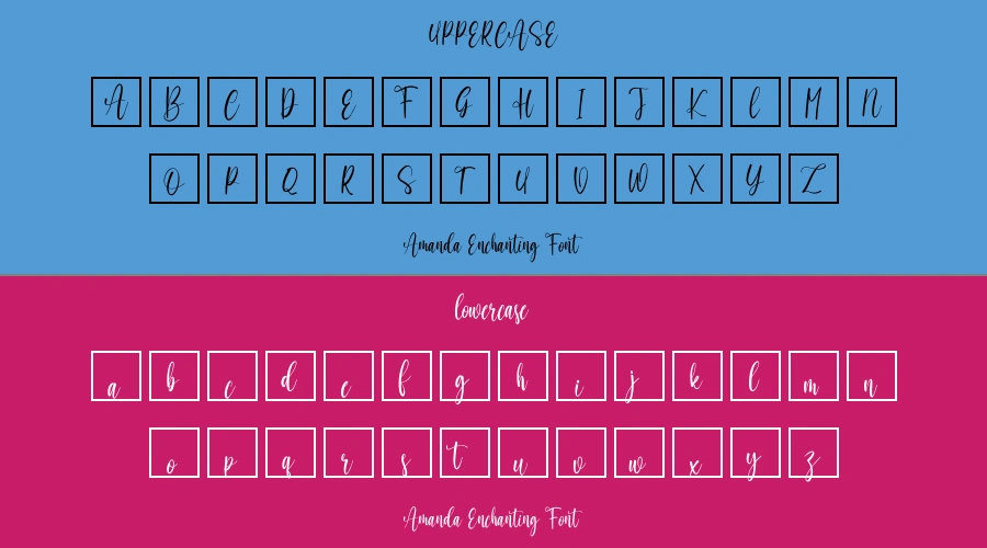 Amanda Enchanting Font Preview