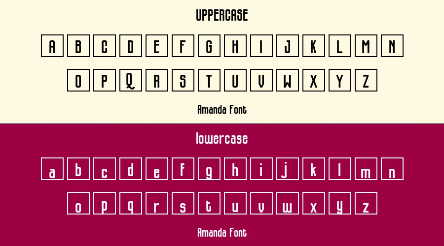 Amanda Font Preview