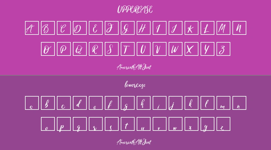 Amaranth Alt Font Preview