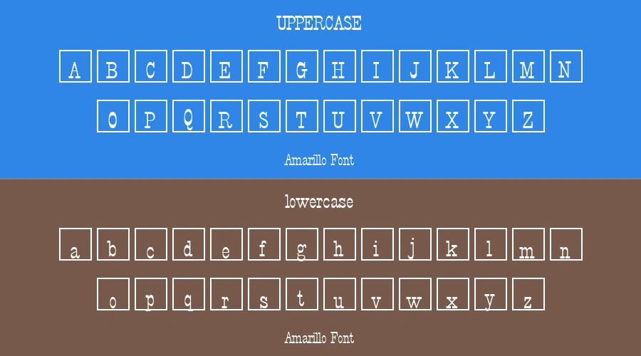 Amarillo Font Preview