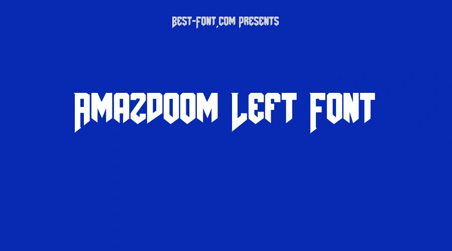 Amazdoom Left Font
