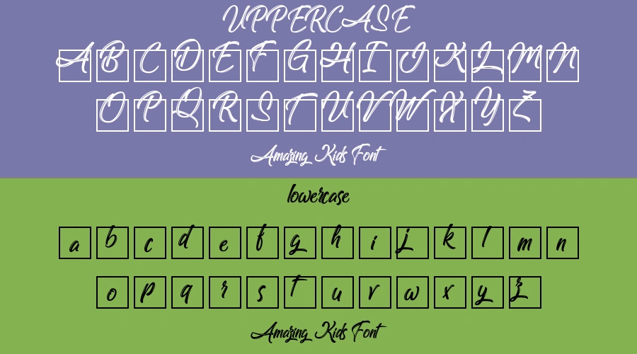 Amazing Kids Font Preview