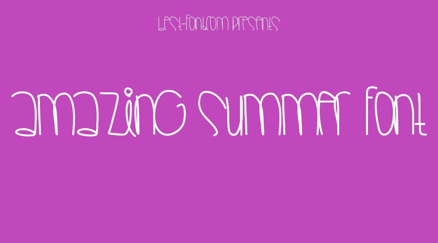 Amazing Summer Font