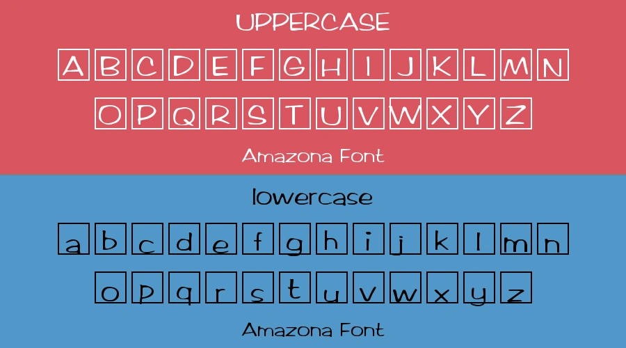 Amazona Font Preview