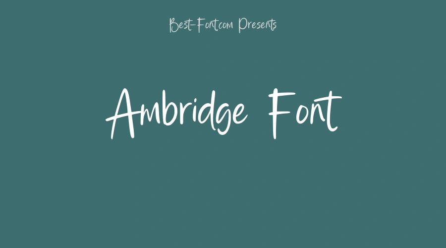 Ambridge Font